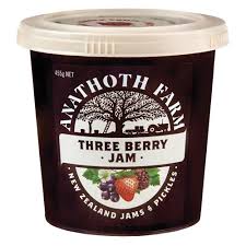 Anathoth Farm Three Berry Jam 455gm