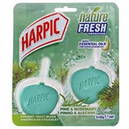 Harpic Hygienic Toilet Block Pine & Rosemary 2pk 40g