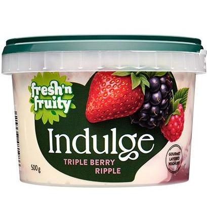 FreshNFruity Indulge Yoghurt Triple Berry 500g