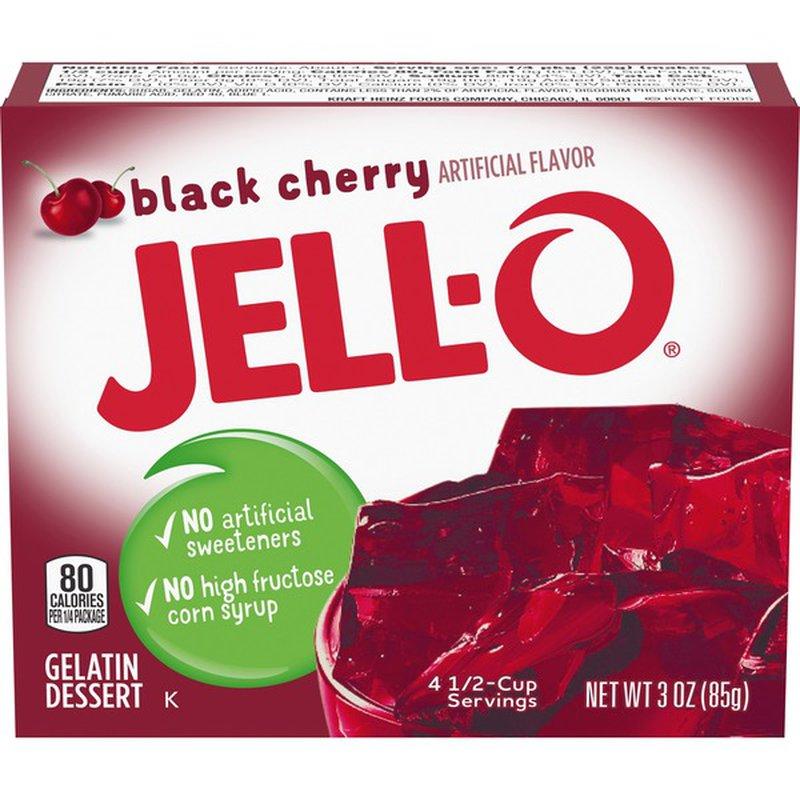 Jell-O Black Cherry Gelatin Mix 3oz