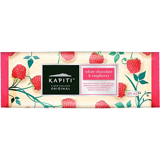 Kapiti Ice Cream White Chocolate & Raspberry 110ml