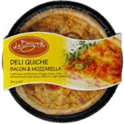 La Baguette Deli Quiche Bacon & Mozzarella 510g
