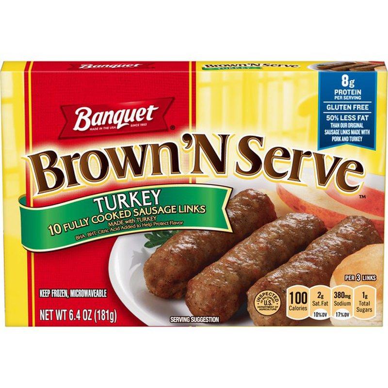 Banquet Brown 'N Serve Turkey Sausage Links 10 ct