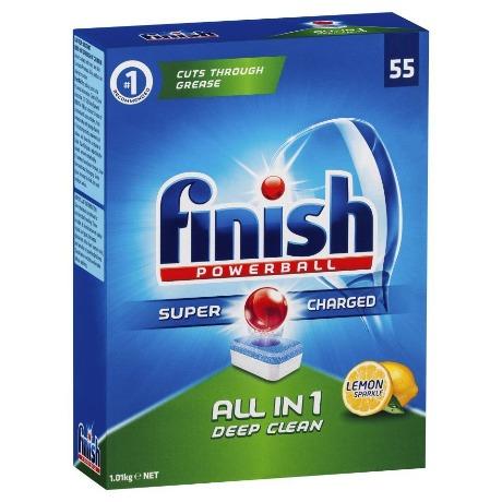 Finish All In 1 Dishwasher Tablets Super Lemon 27pk