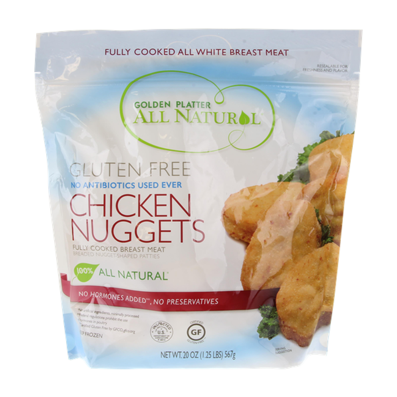 Golden Platter All Natural Gluten Free Chicken Nuggets 54oz