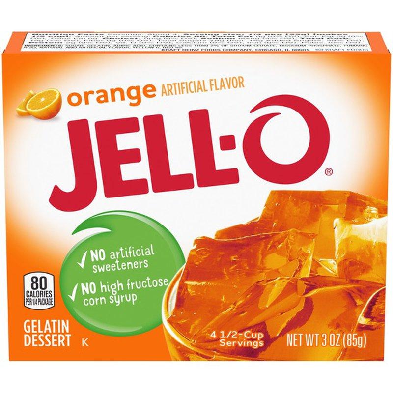 Jell-O Orange Gelatin Mix 3oz