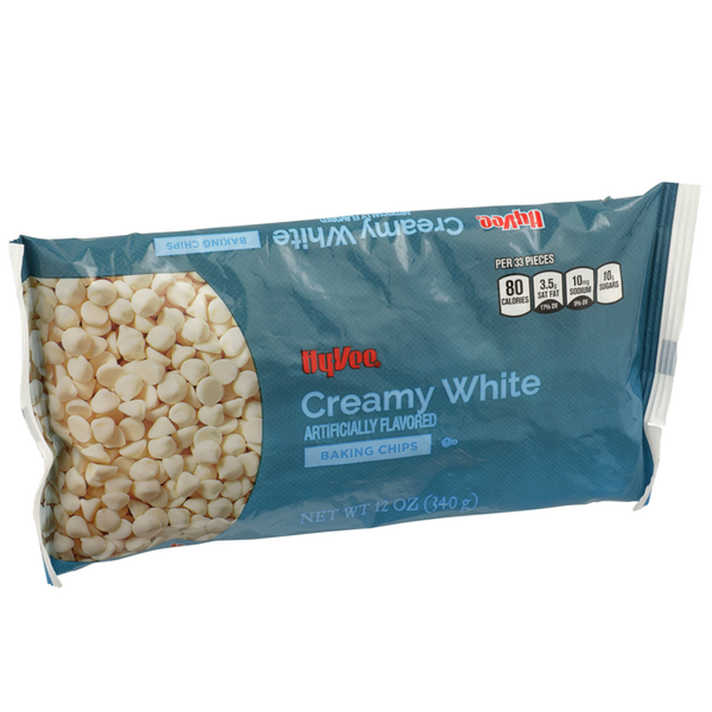 Hyvee Creamy White Baking Chips 12oz