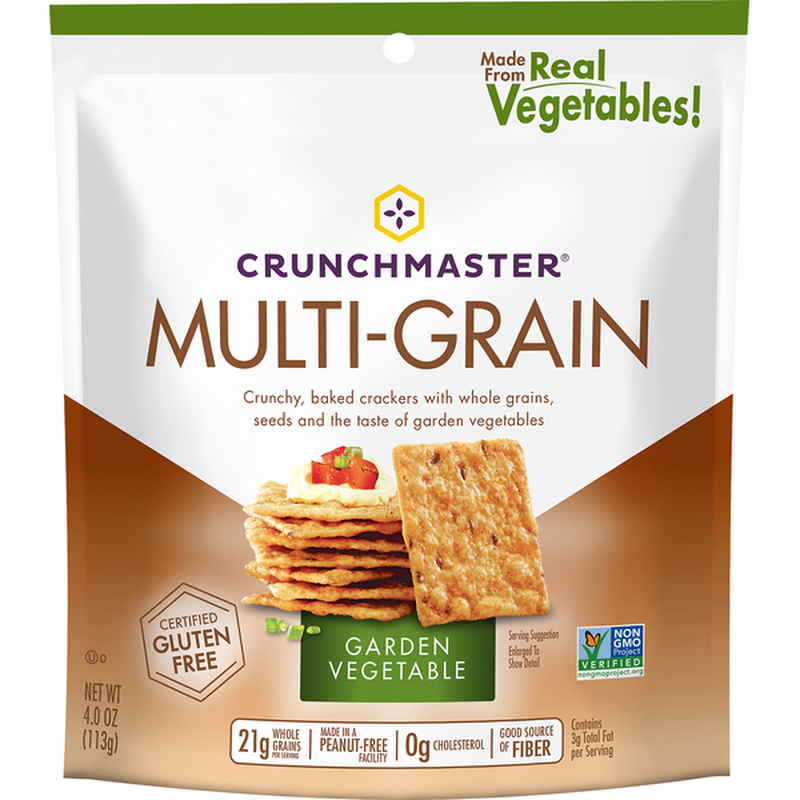 Crunchmaster Multi-Grain Garden Vegetable Cracker 4 oz