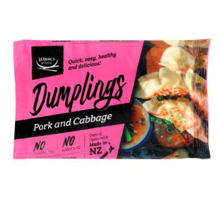 Leannes Kitchen Pork And Cabbage Dumpling - 250g