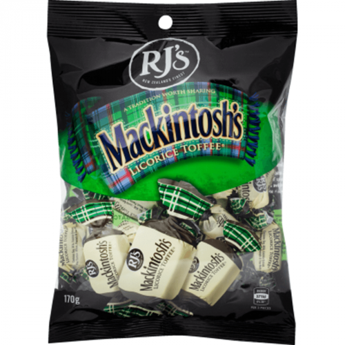 RJ's Licorice Mackintosh's 170g