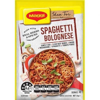 Maggi Spaghetti Bolognese Recipe Base 37g