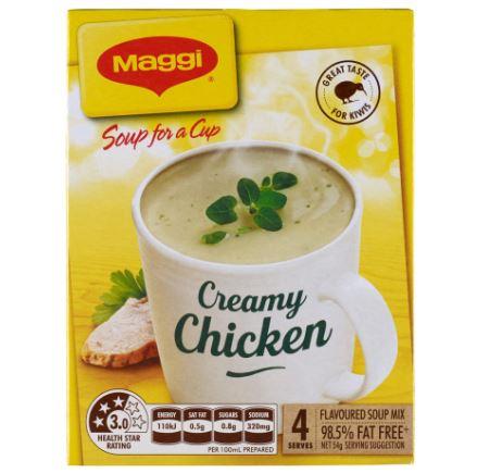 Maggi Soup for a Cup Creamy Chicken 4pk