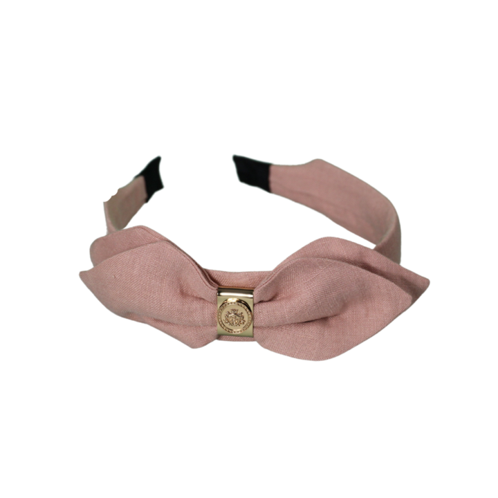 Linen Bow PreTied Headband