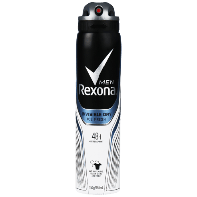 Rexona Men's Antiperspirant Invisible Dry Ice Fresh 250ml