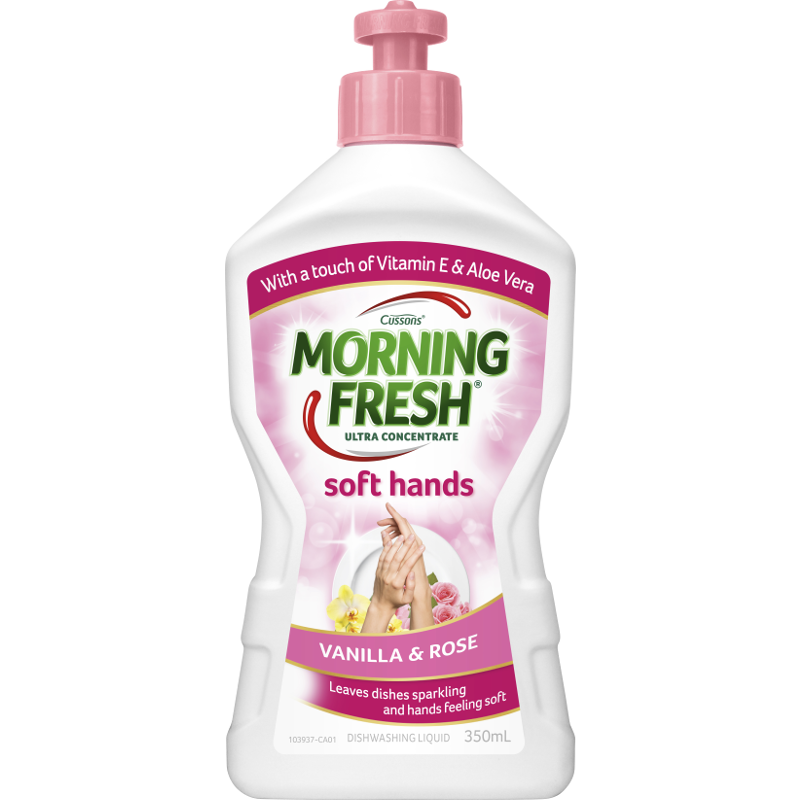 Morning Fresh Vanilla Rose Soft Hands Dishwashing Liquid 350ml