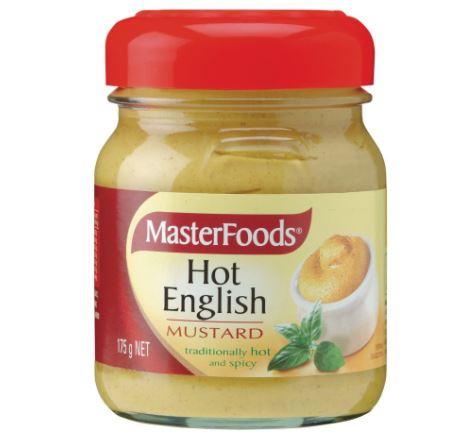 Masterfoods Mustard English Hot 175g