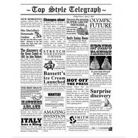 Waxed Paper Top Style Telegraph