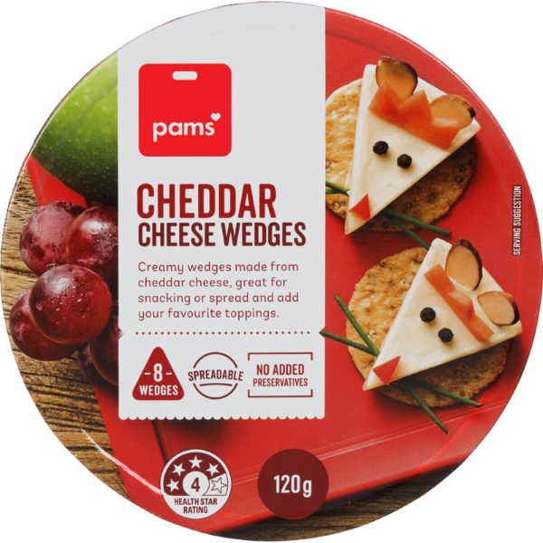 Pams Cheddar Cheese Wedges