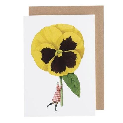 Laura Stoddart Greeting Card  - Pansy