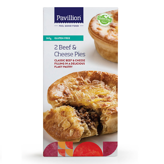 Pavillion GF Beef & Cheese Pies 2pk/180g