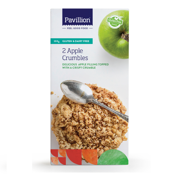 Pavillion G&DF Apple Crumbles 2pk/150g