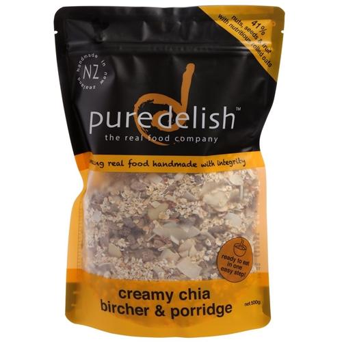 Pure Delish Creamy Chia Bircher & Porridge 500g
