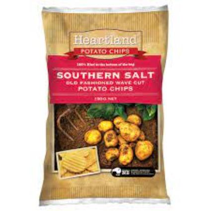 Heartland Southern Salt Old-Fashioned Wave Cut Chips 150g