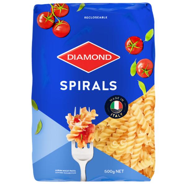 Diamond Pasta Spirals 500g