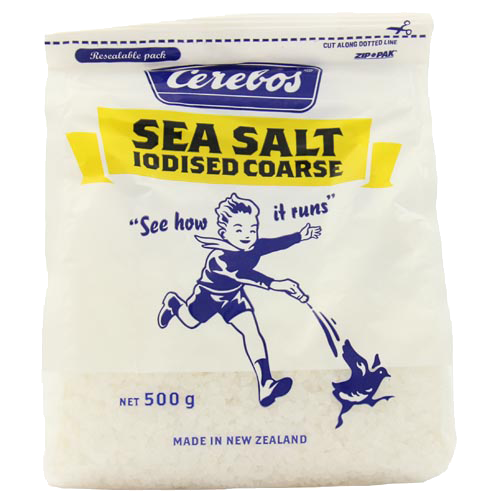 Cerebos Iodised Coarse Sea Salt 500g