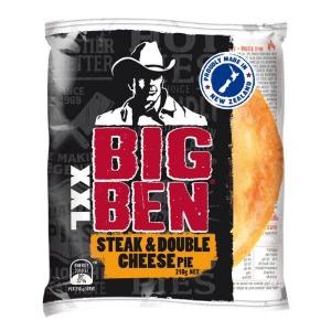 Big Ben XXL Steak & Double Cheese Pie 210g