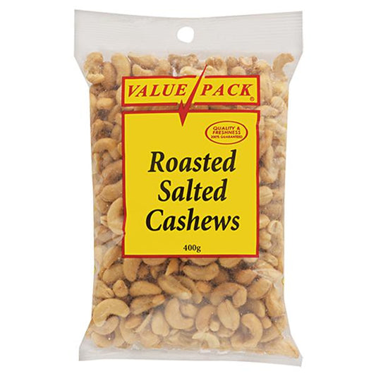 Value Pack Cashews Roasted Salted 400g