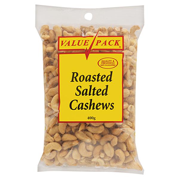 Value Pack Cashews Roasted Salted 400g