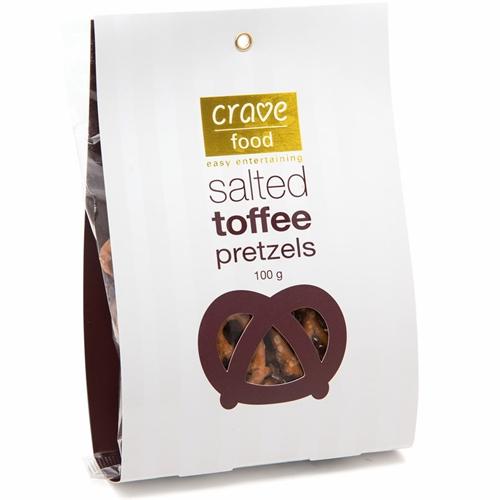 Crave Salted Toffee Pretzels 100g