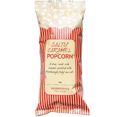 H&S Salty Caramel Popcorn Bag Large 150g