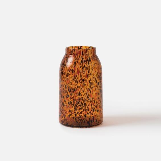 Otto Vase Amber Speckle Small