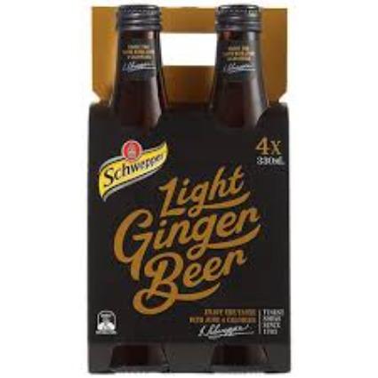 Schweppes Traditional Light Ginger Beer 330ml x 4