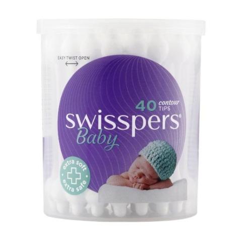 Swisspers Baby Care Contour Tips 40's