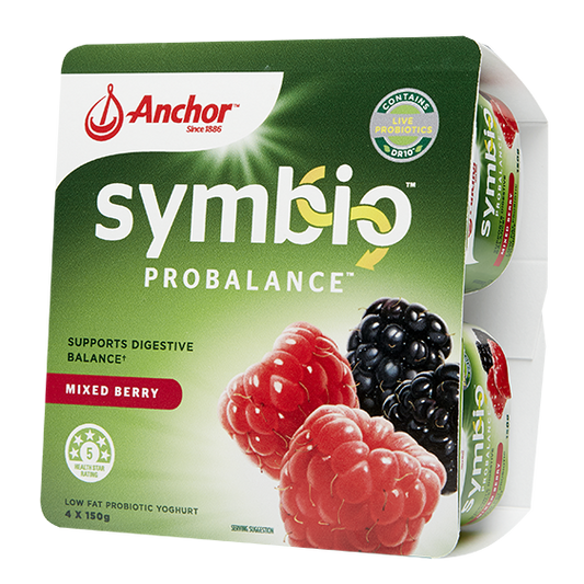 Anchor Symbio Probalance Yoghurt Mixed Berry 4 x 150g