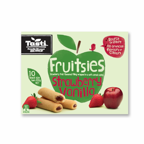 Tasti Fruitsies - Strawberry & Vanilla 200g 10pk