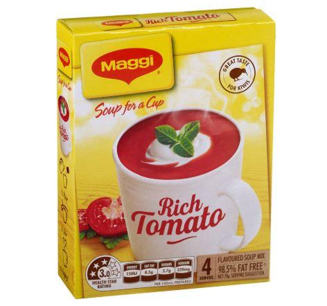 Maggi Soup for a Cup Rich Tomato 4pk