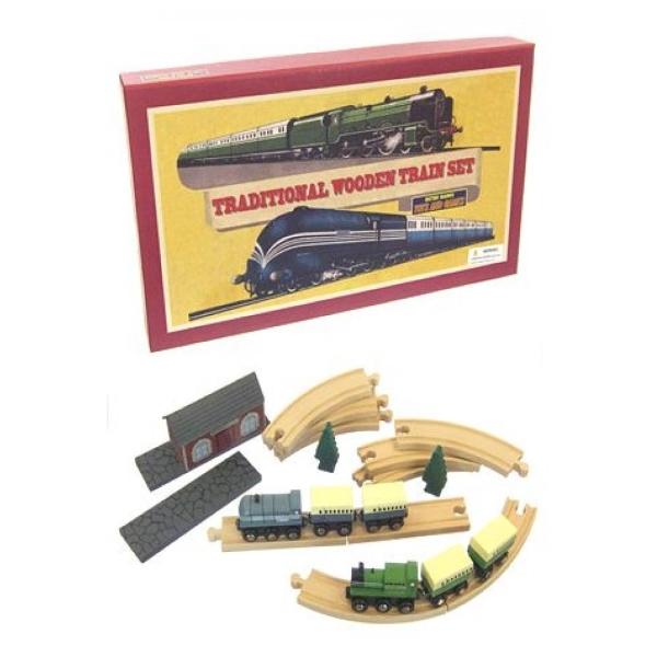 Retro Traditional Wooden Train Set