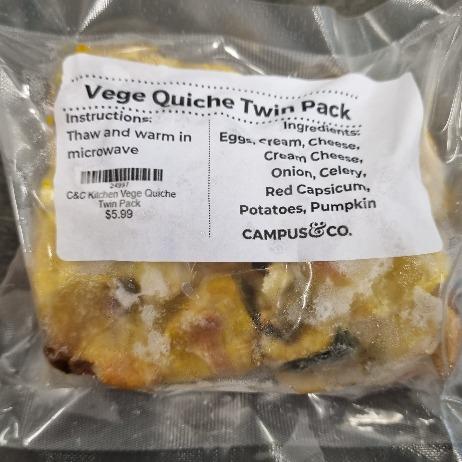 C&C Kitchen Vege Quiche Twin Pack