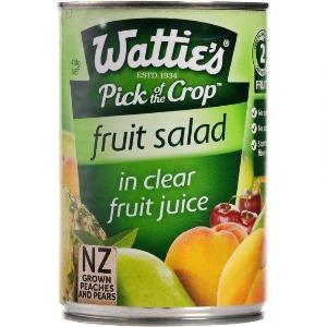 Watties Fruit Salad In Clear Juice 410g