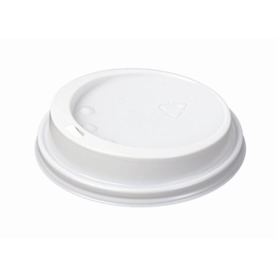 C&C Disposable White Coffee Lid 50pk